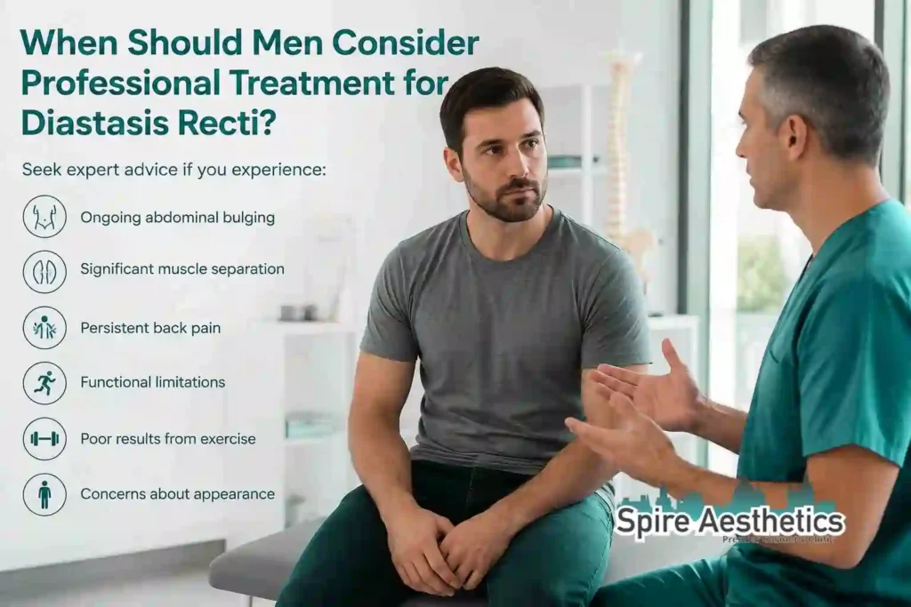 When Should Men Consider Professional Treatment for Diastasis Recti Kensington and Chelsea?
